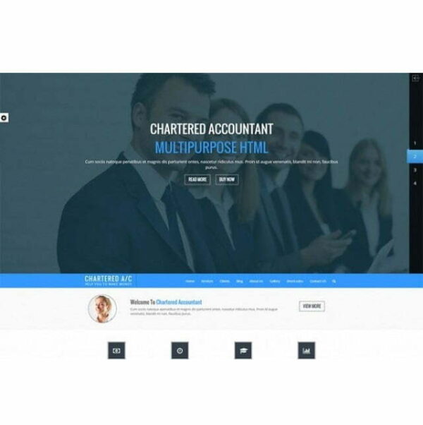 Chartered Accountant – HTML Template