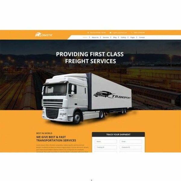 Logistic Website – HTML Template